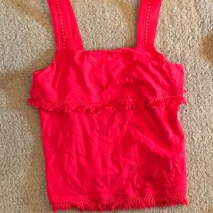 Red J.Crew tank top